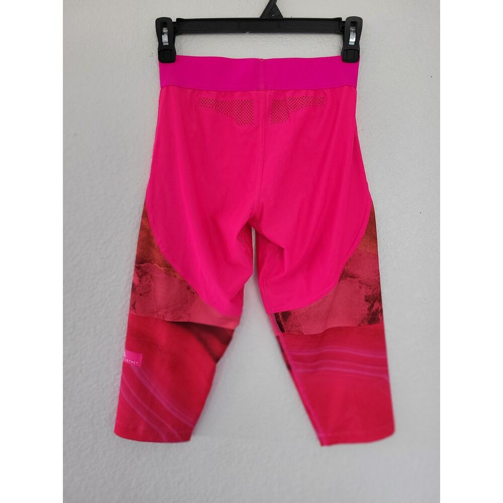 Adidas Women's Stella McCartney Pink Capri Leggings - Size Small #P3 - Picture 2 of 5
